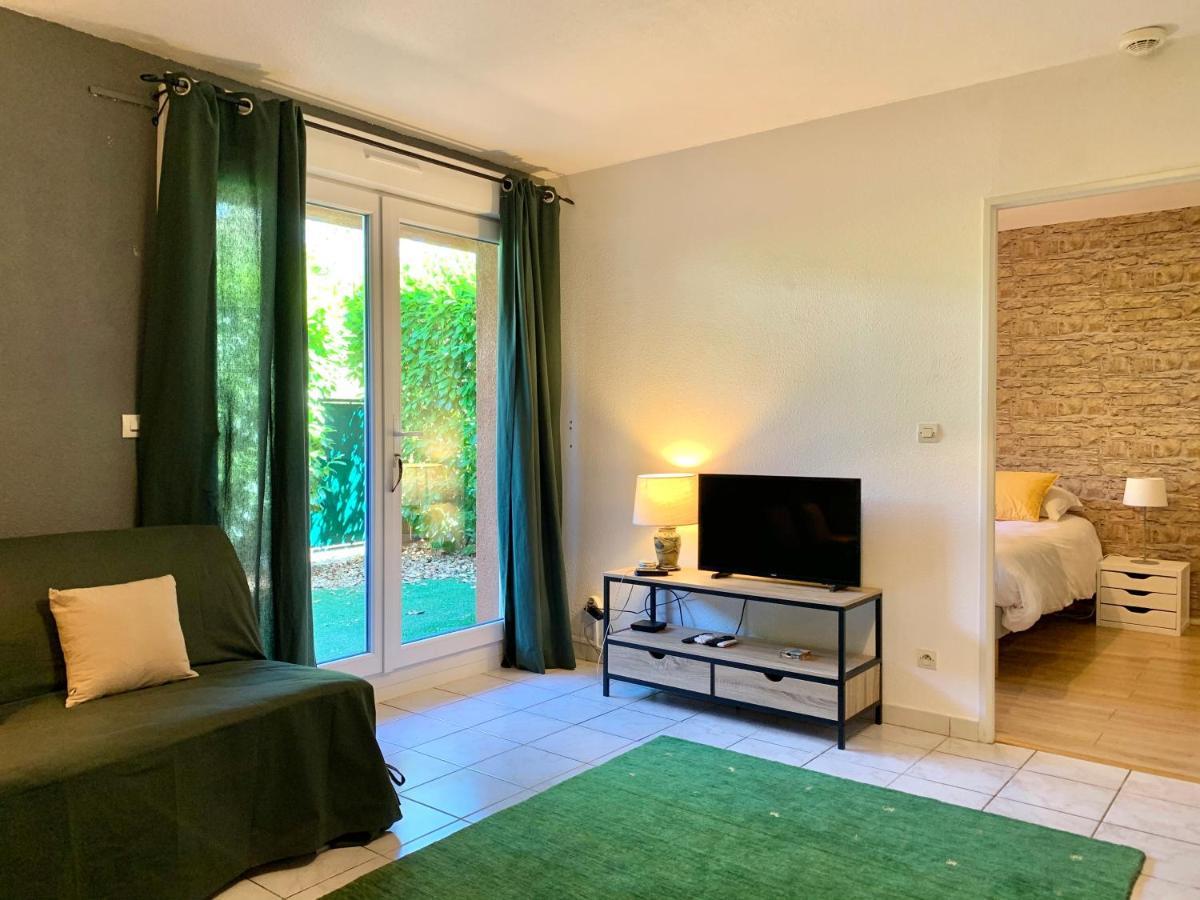 Blagnac : Appartement T2 Avec Jardin, Parking Et Climatisation Eksteriør billede